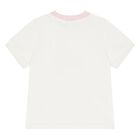 Younger Girls White & Pink Logo Leggings Set, 1, hi-res