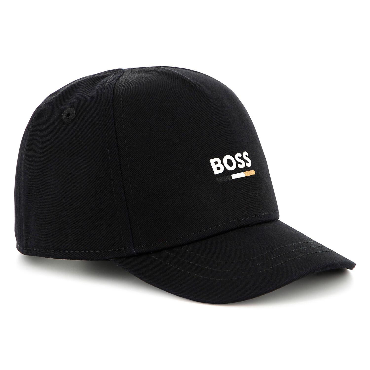 Baby Boys Black Logo Cap, 1, hi-res