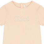 Younger Girls Pink Logo T-Shirt, 2, hi-res