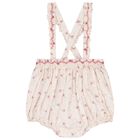 Baby Girls Ivory & Pink Floral Babysuit Set, 1, hi-res