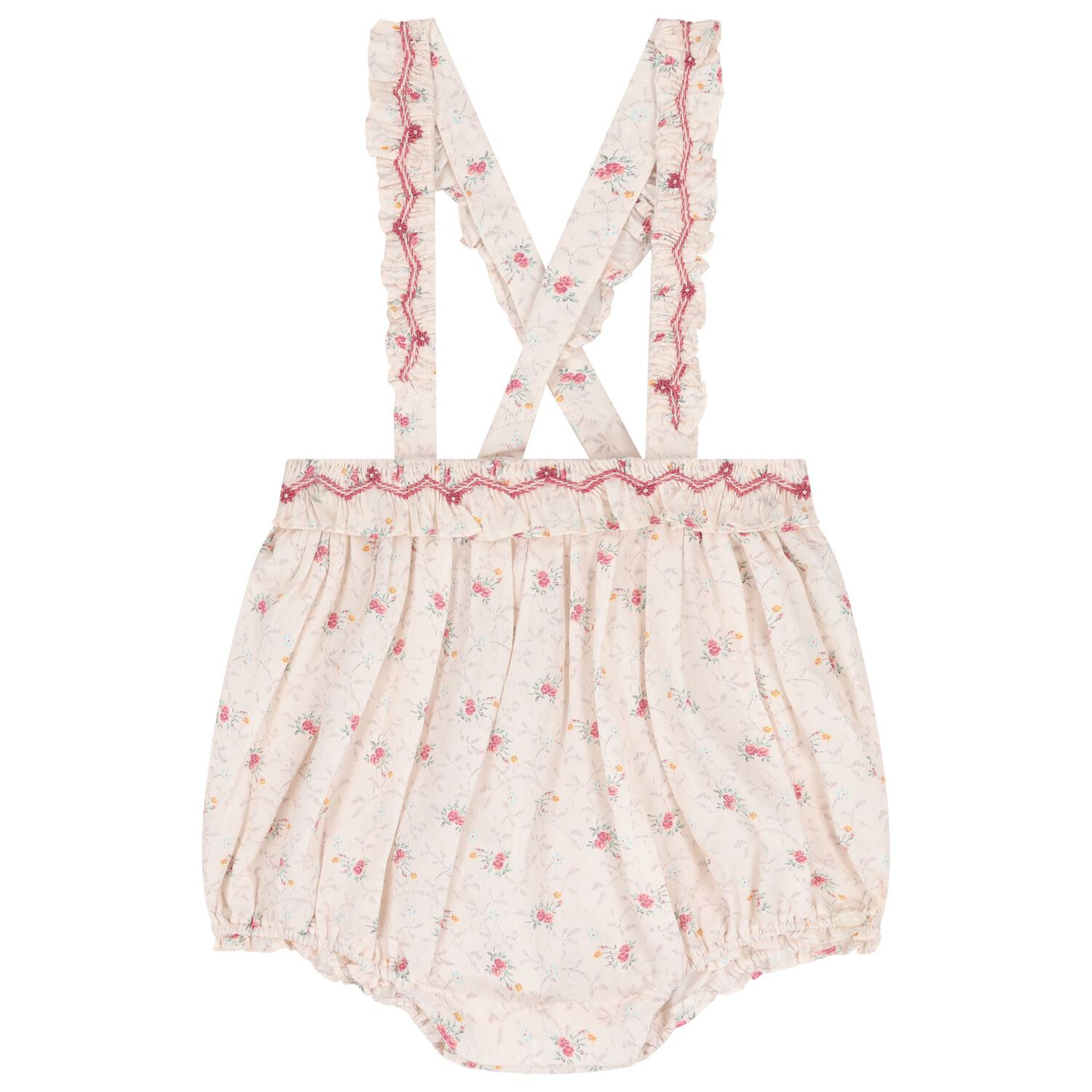 Baby Girls Ivory & Pink Floral Babysuit Set, 1, hi-res image number null