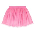 Girls Blue & Pink Flower Skirt Set, 1, hi-res