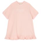 Girls Pink Logo Dress, 1, hi-res