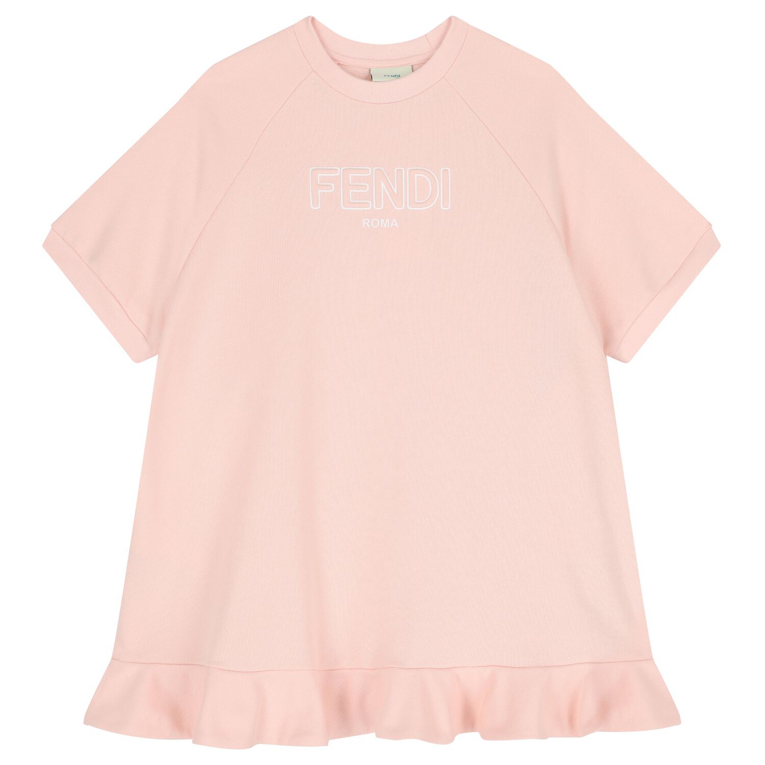 Girls Pink Logo Dress, 1, hi-res