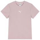 Girls Pink Logo Ribbed T-Shirt, 1, hi-res