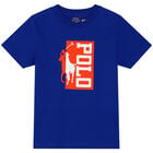 Boys Blue Logo T-Shirt, 3, hi-res