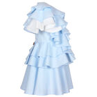 Girls Blue & White Ruffle Dress, 1, hi-res