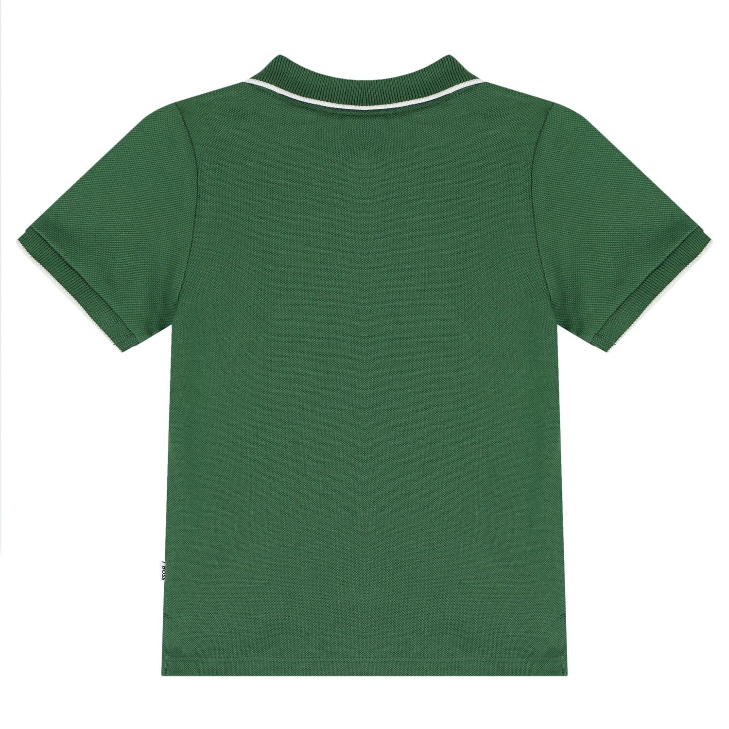 Younger Boys Green Logo Polo Shirt, 2, hi-res image number null