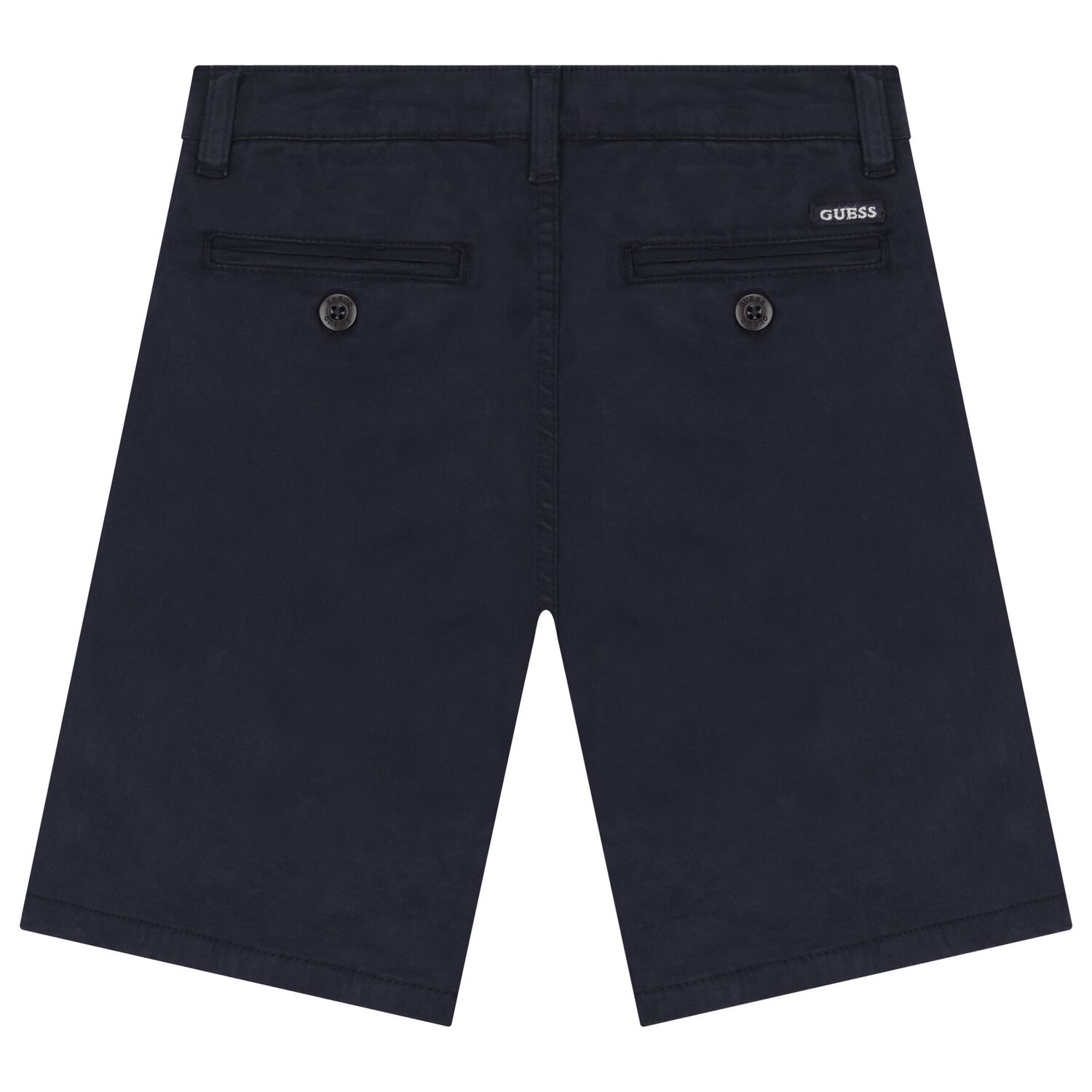 Boys Navy Blue Chino Shorts, 2, hi-res