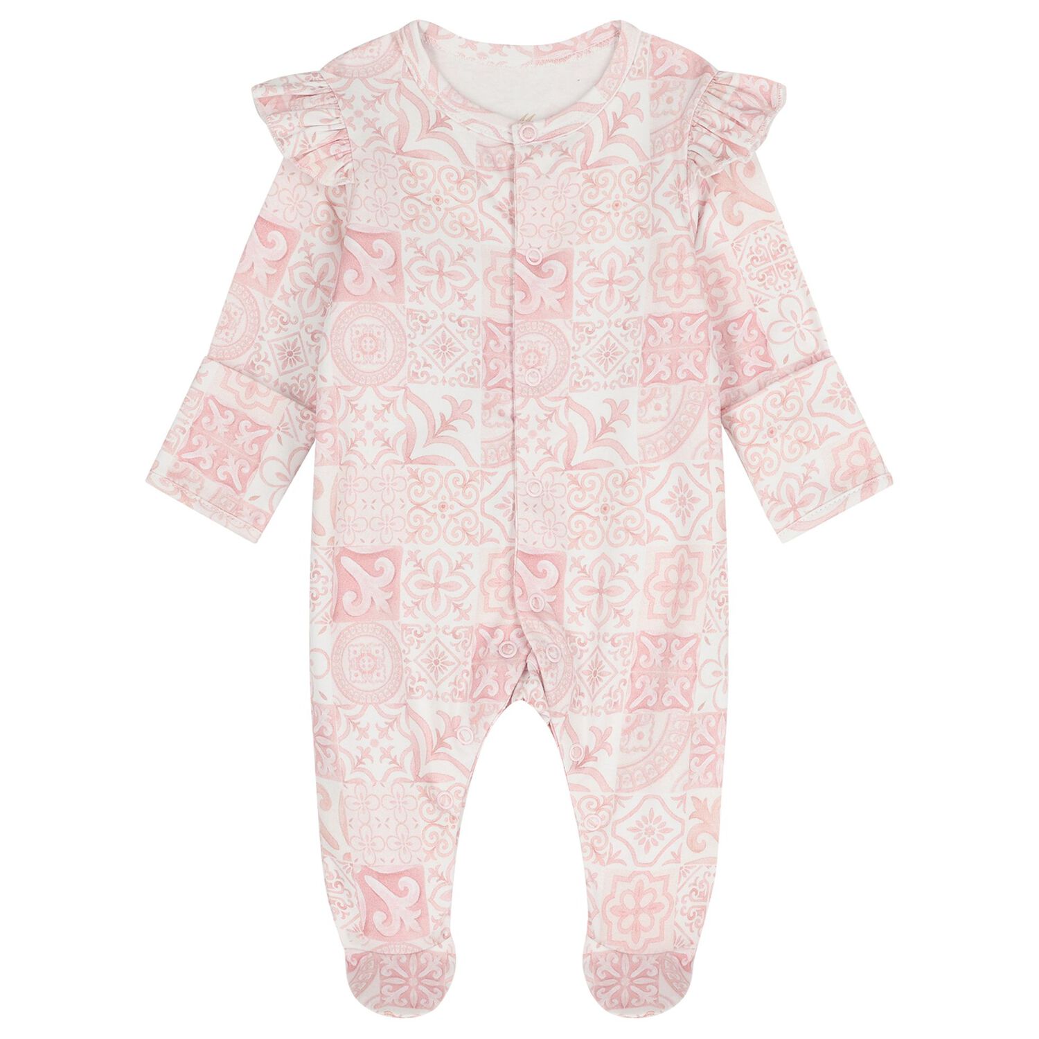 Baby Girls Pink & White Babygrow Gift Set , 1, hi-res