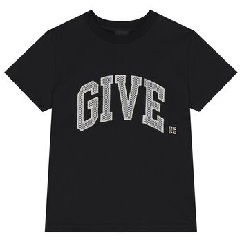 Boys Black Logo T-Shirt