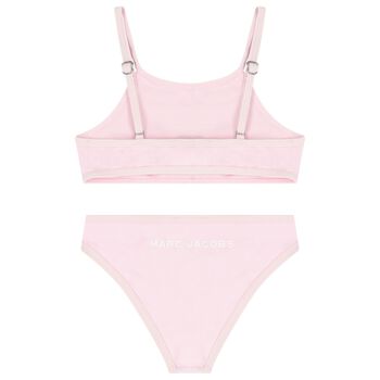 Girls Pink Rhinestones Bikini