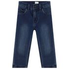 Younger Boys Blue Denim Jeans, 1, hi-res