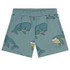Boys Blue Whale Shorts, 1, hi-res