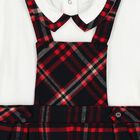 Baby Boys White & Red Tartan Romper, 1, hi-res
