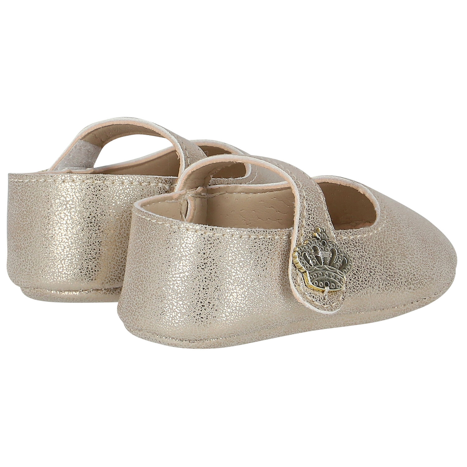 Baby Girls Gold Pre Walker Shoes, 1, hi-res image number null
