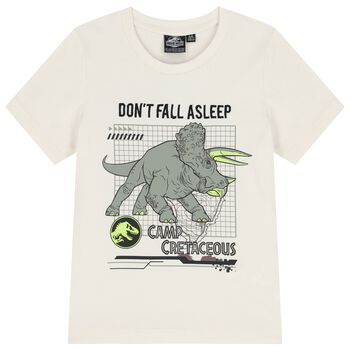 Boys Ivory Dinosaur T-Shirt