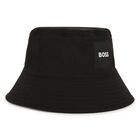 Boys Black Logo Reversible Hat, 1, hi-res