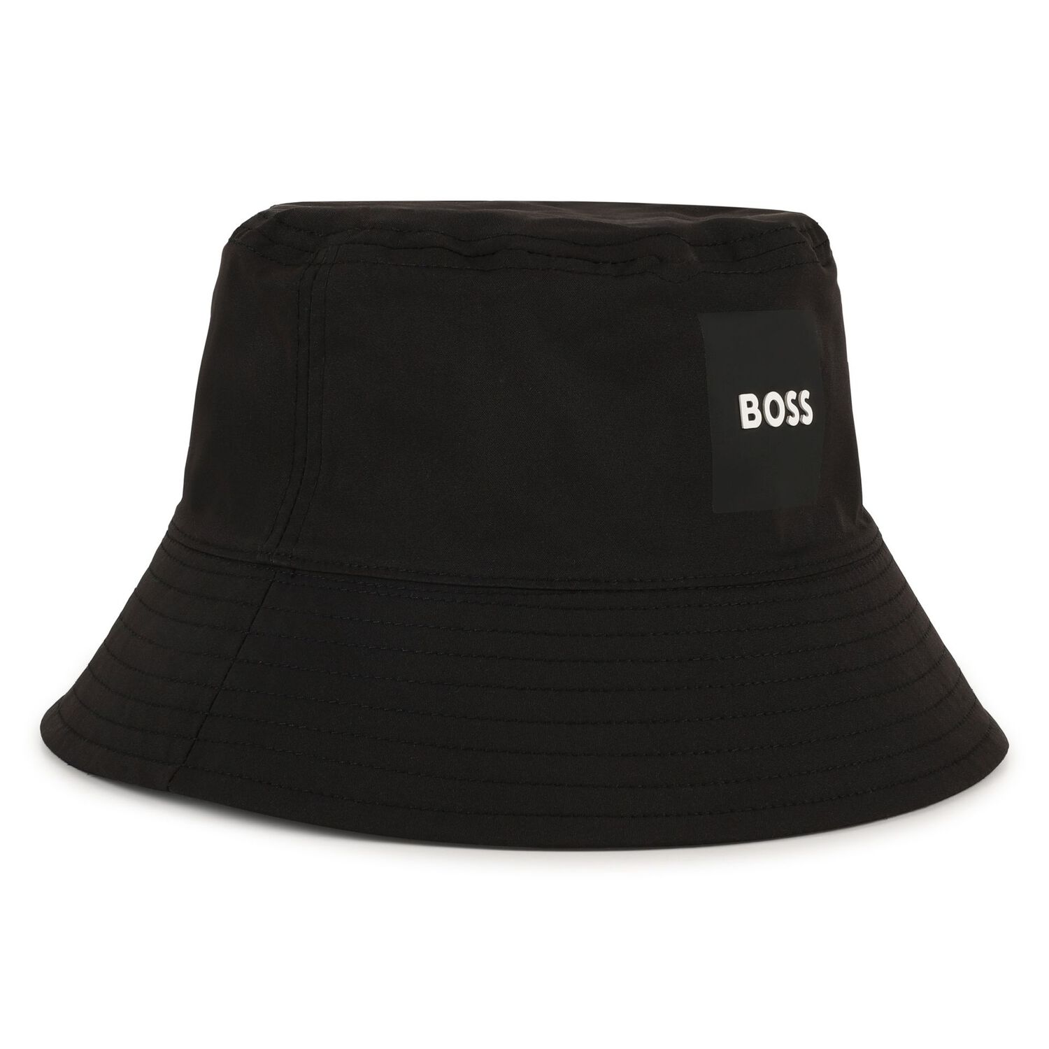 Boys Black Logo Reversible Hat, 1, hi-res