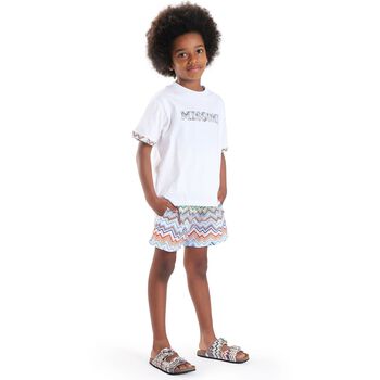 Boys Multi-Coloured Zig Zag Swim Shorts