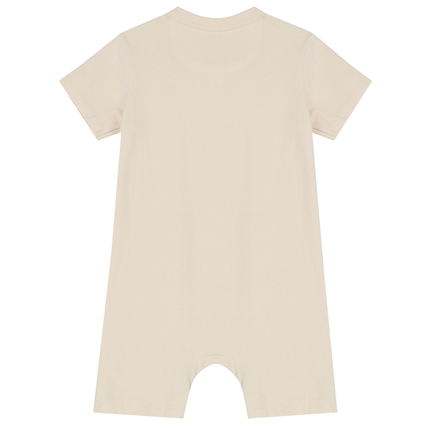 Beige Logo Romper, 1, hi-res