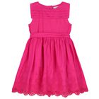 Girls Pink Embroidered Dress, 3, hi-res