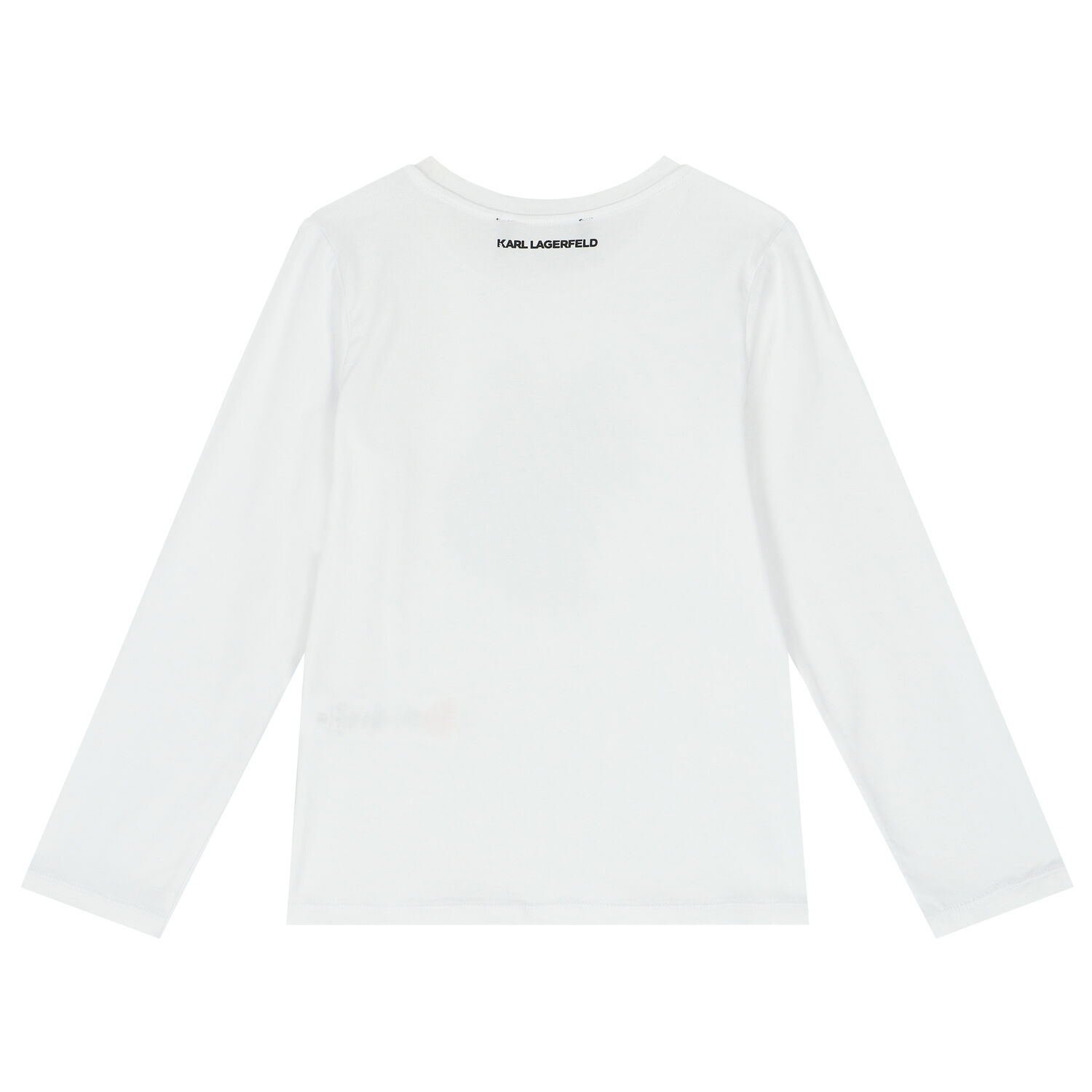 Girls White Choupette Long Sleeve Top, 1, hi-res