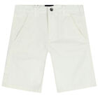Boys Ivory Chino Shorts, 1, hi-res