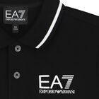Boys Black Logo Polo Shirt, 3, hi-res