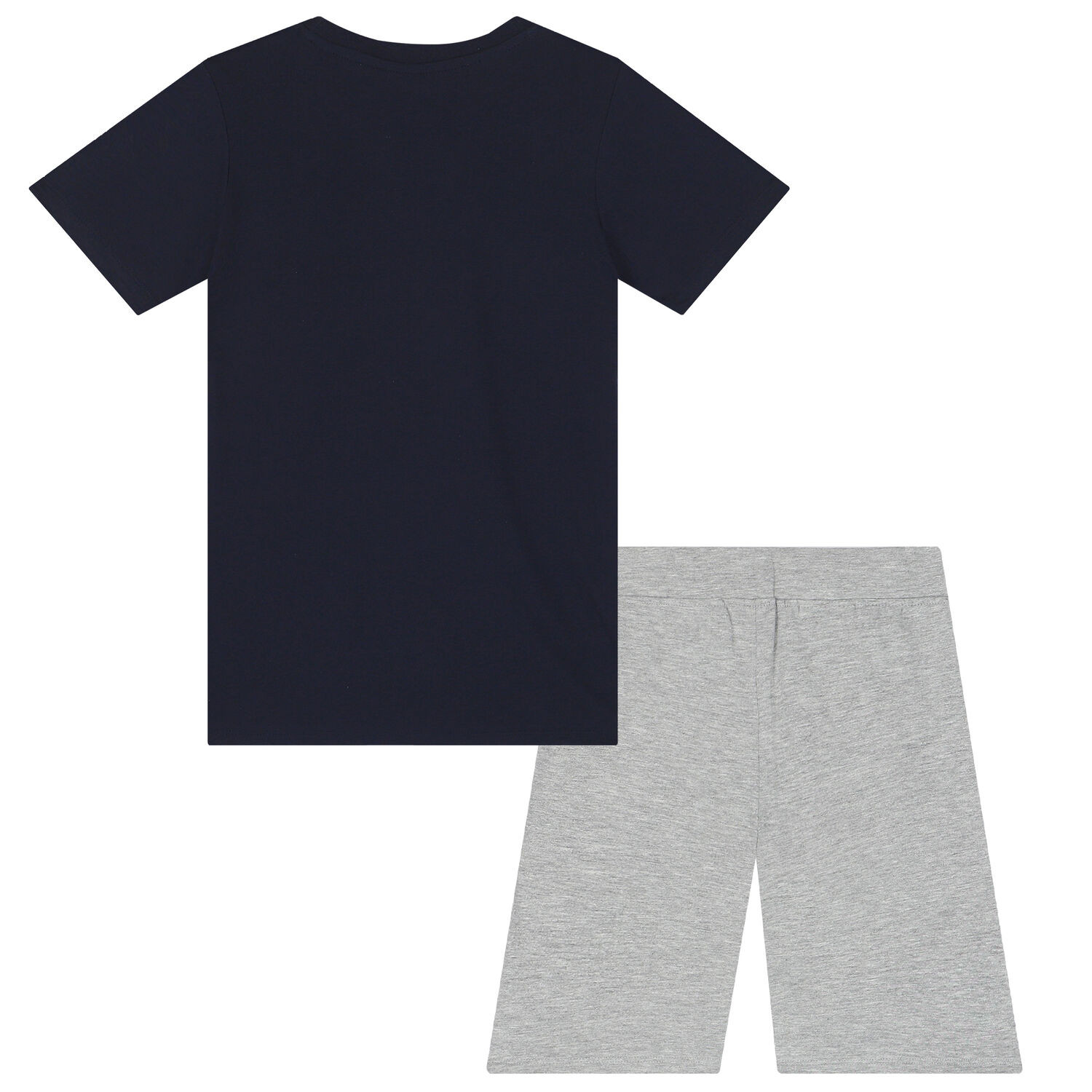 Boys Navy & Grey Logo Shorts, 1, hi-res image number null