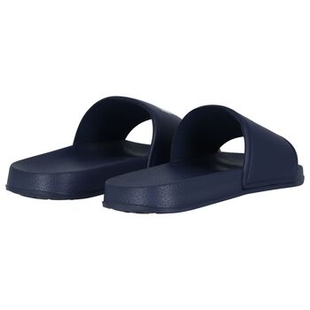 Boys Navy Blue Logo Sliders
