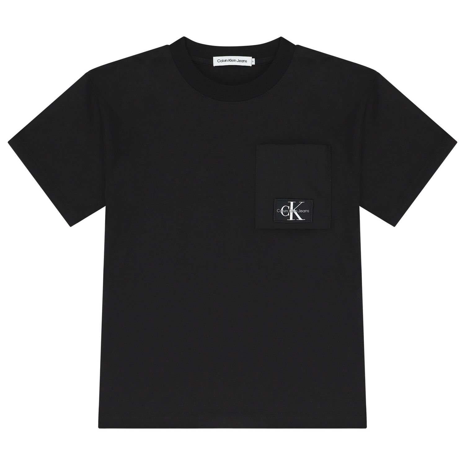 Boys Black Logo T-Shirt, 1, hi-res