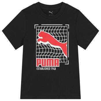 Boys Black Logo T-Shirt
