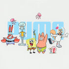 White & Black SpongeBob Logo Shorts Set, 1, hi-res