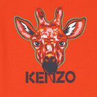 Younger Boys Orange Giraffe T-Shirt, 1, hi-res