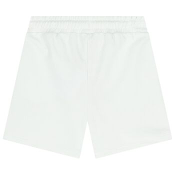 Boys White Logo Shorts