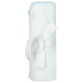 Baby Boys Blue & White Blanket