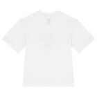 Boys White Logo T-Shirt, 1, hi-res