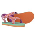 Girls Purple, Orange & Aqua Logo Sandals, 1, hi-res