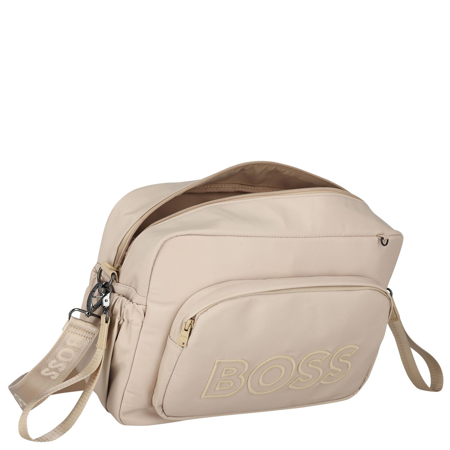 Beige Logo Red Panda Baby Changing Bag ( 38cm ), 3, hi-res