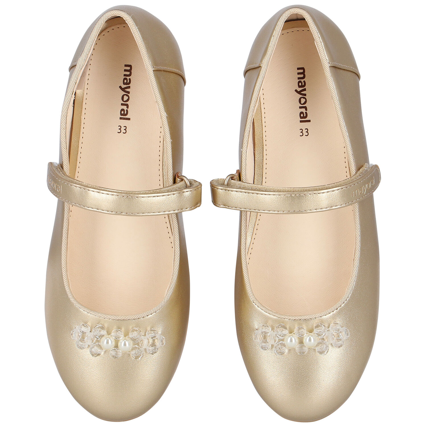 Girls Pink Pearl & Crystal Ballerina Shoes, 3, hi-res image number null