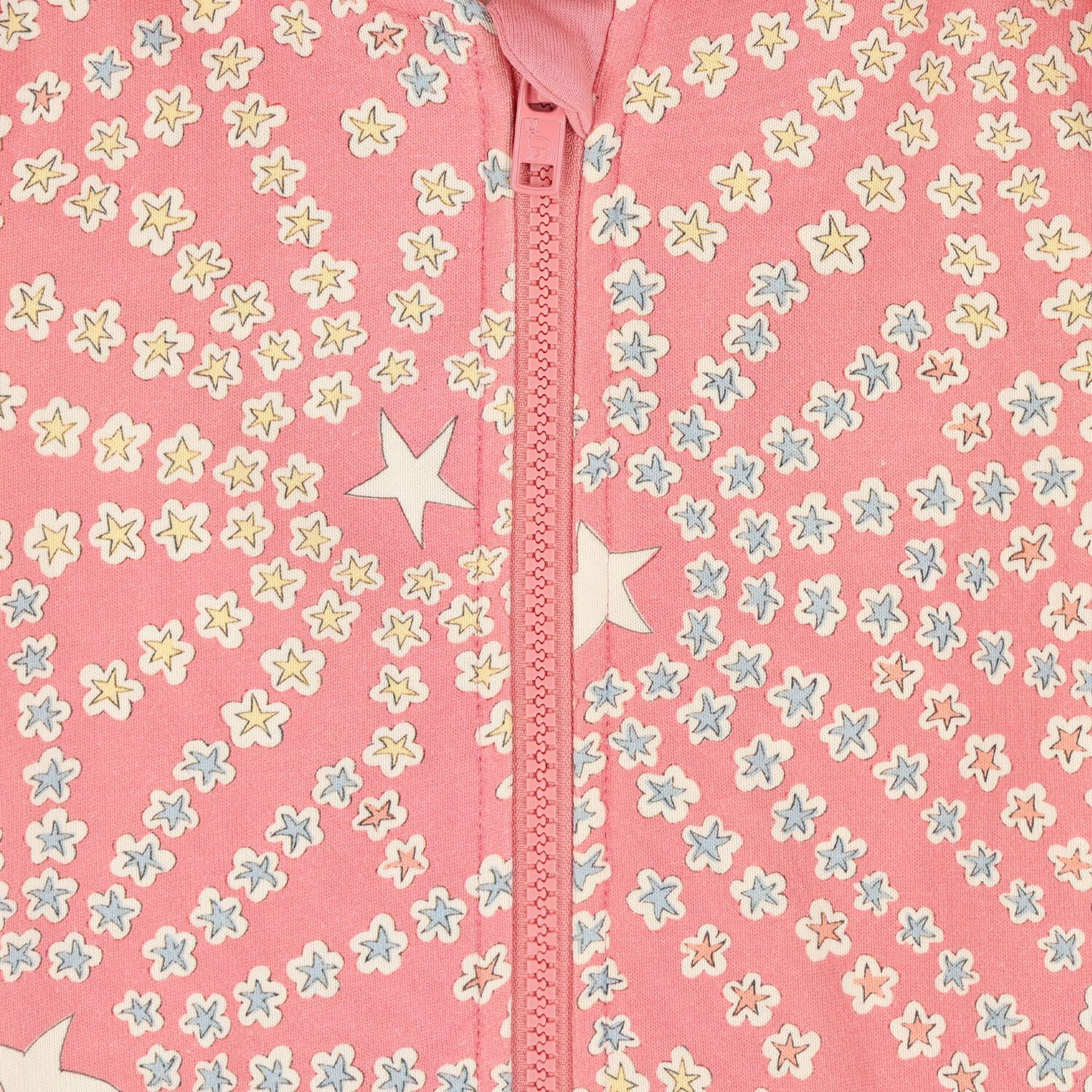 Younger Girls Pink Star Tracksuit, 1, hi-res