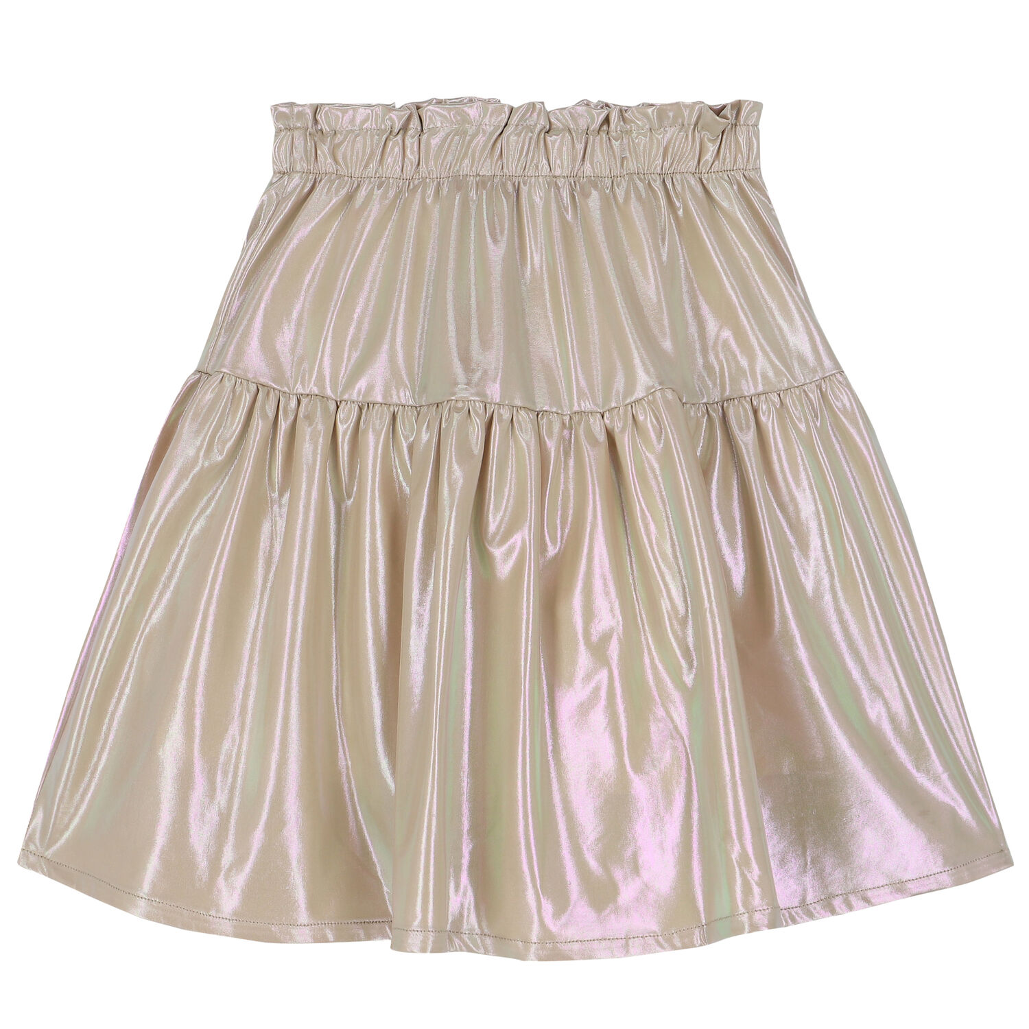 Girls Gold Logo Skirt, 1, hi-res
