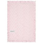 Baby Girls Pink Butterfly Ruffled Blanket, 1, hi-res
