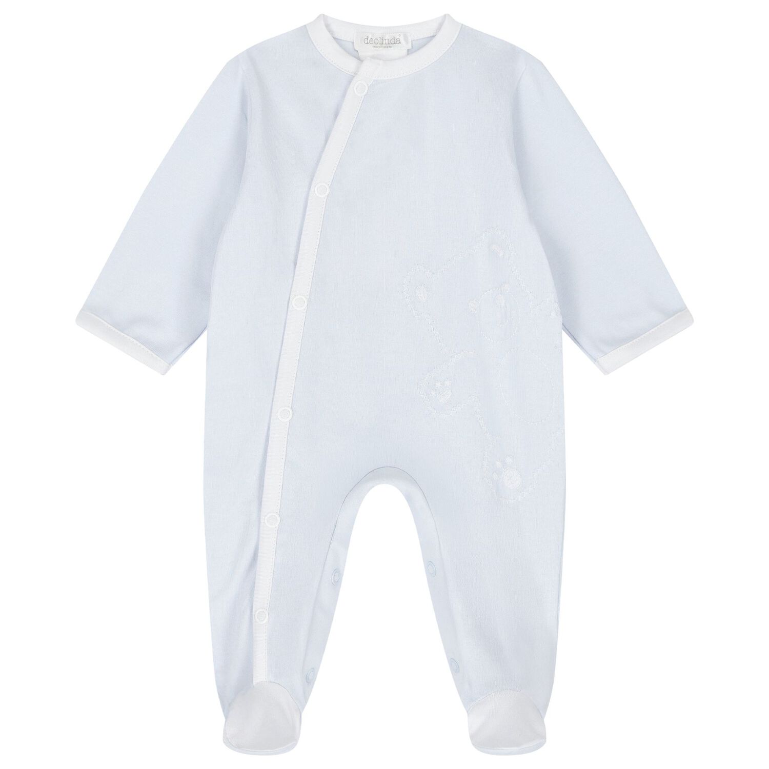 Baby Boys Blue Teddy Bear Babygrow Gift Set, 1, hi-res