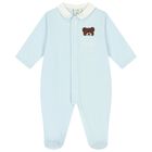 Baby Boys Blue Logo Babygrow Gift Set, 2, hi-res