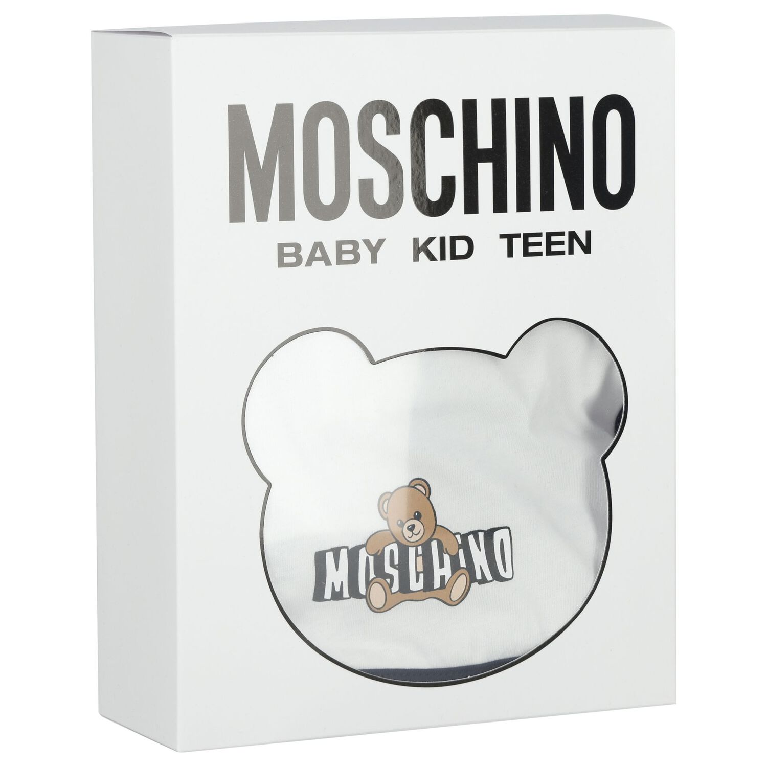 Navy Blue Teddy Bear Logo Babygrow Gift Set, 3, hi-res