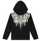 Black & Gold Logo Hooded Top, 1, hi-res