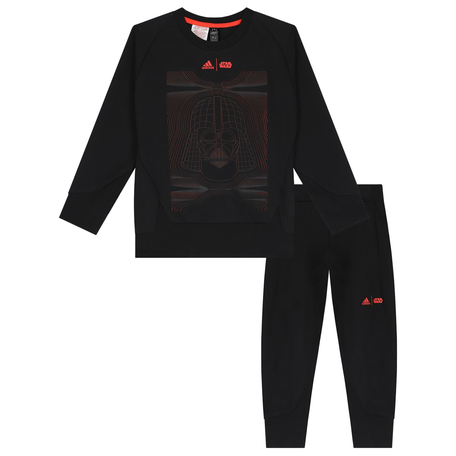 Boys Black Star Wars Logo Tracksuit, 1, hi-res image number null