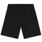 Boys Black Logo Shorts, 1, hi-res